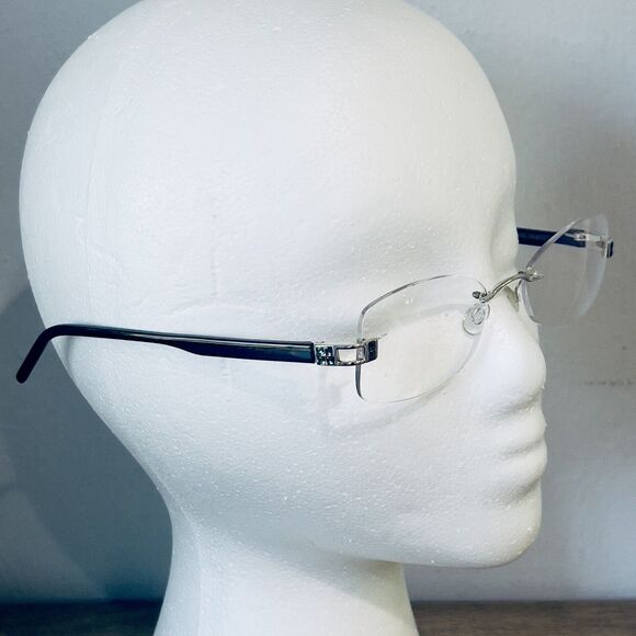 Daniel Swarovski Rimless Eyeglass Frame S124 00 6052 23KT GP Silver 50[]20 125 - Picture 2 of 11